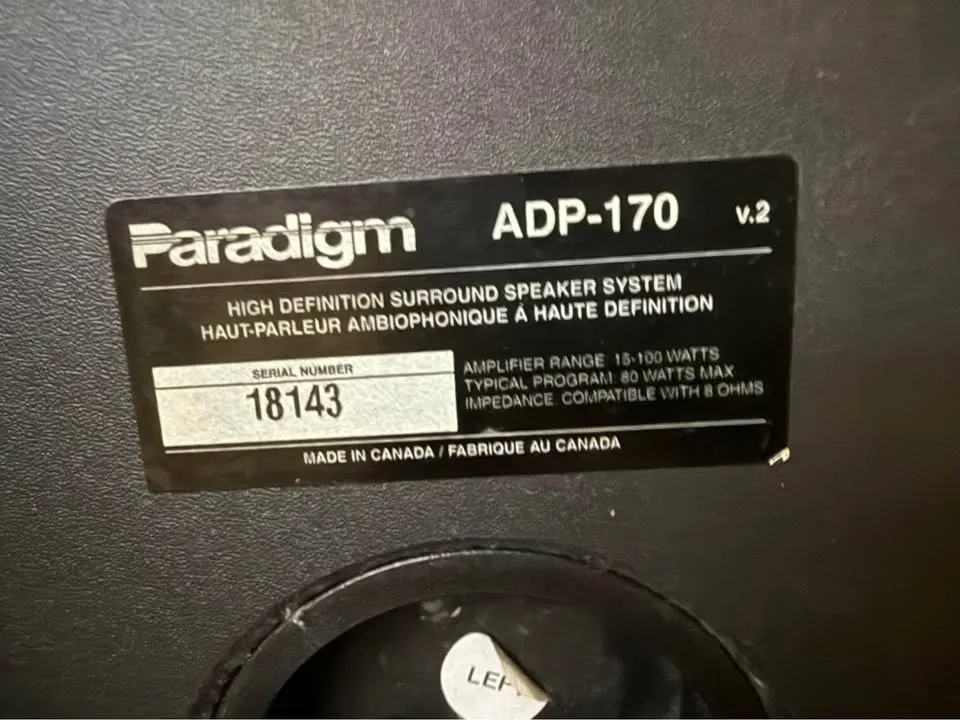 Paradigm ADP-170 v.2 Dipolar Surround Speakers image indicator(3)