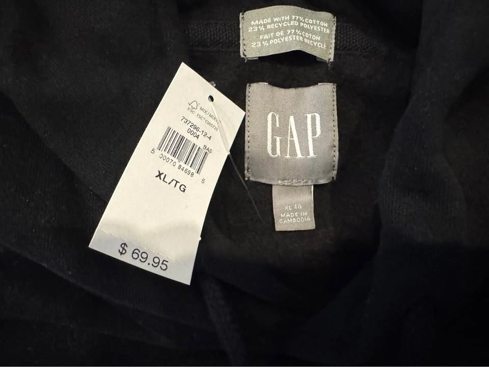 GAP VintageSoft Relaxed Hoodie XL BLACK - photo 3