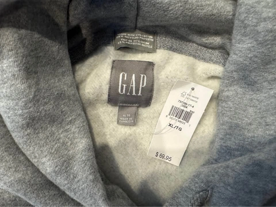 GAP VintageSoft Relaxed Hoodie XL HEATHER GREY - photo 3
