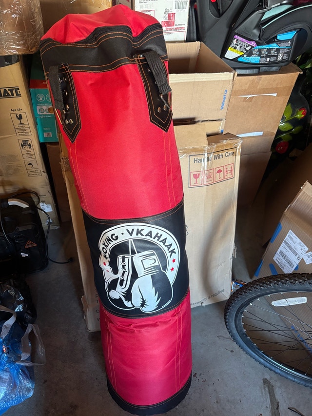 60 lbs boxing bag with gloves