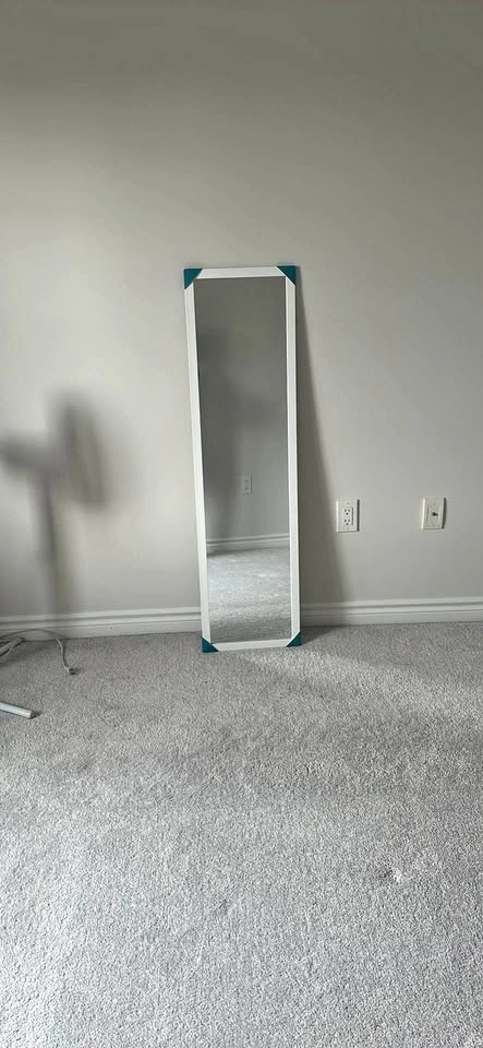 White Framed Full Length Mirror