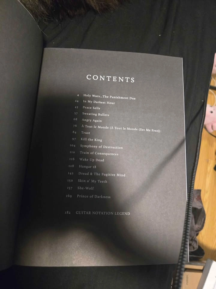 Megadeth back to the start tab book - photo 2