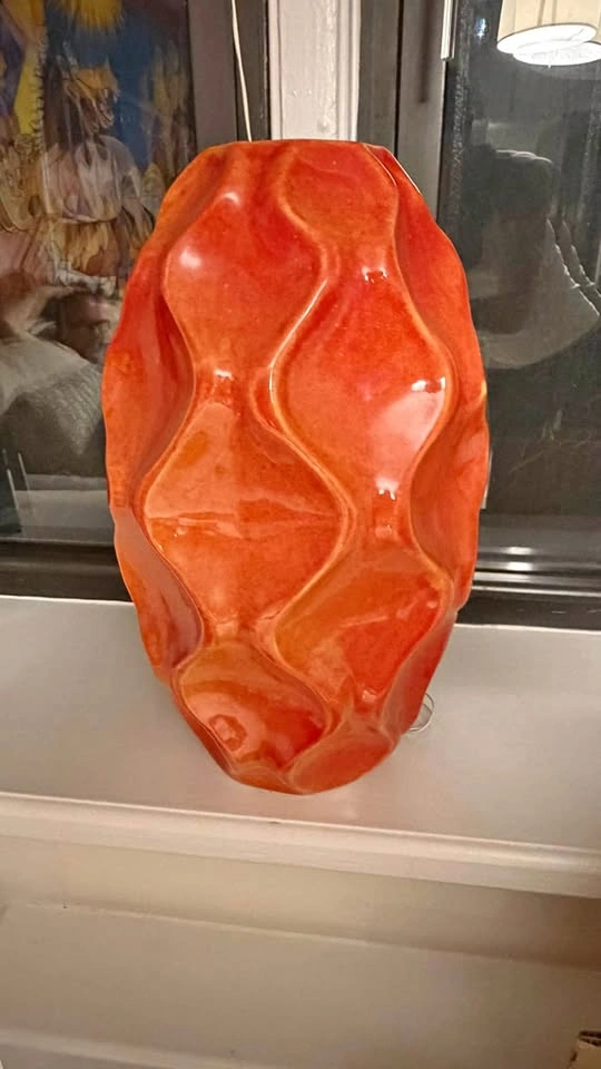 Orange Decorative Vase