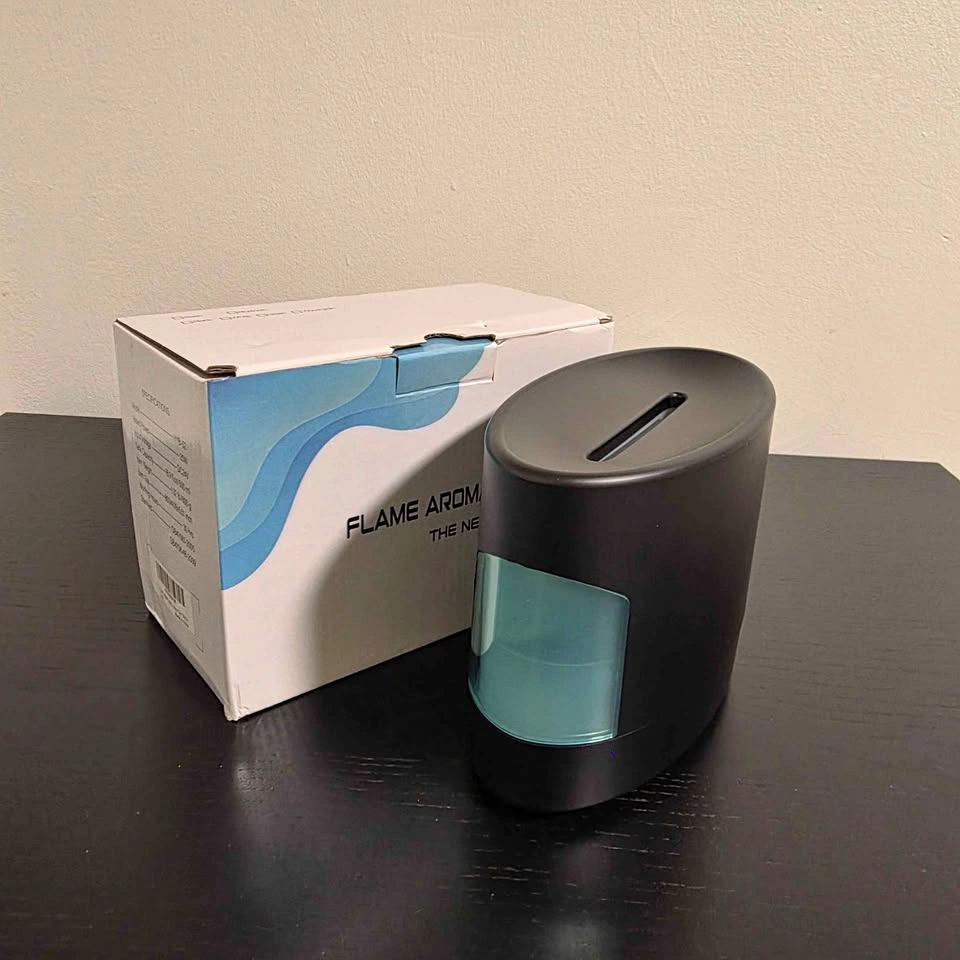 Open box, unused Flame Aroma Diffuser (Flame effect)