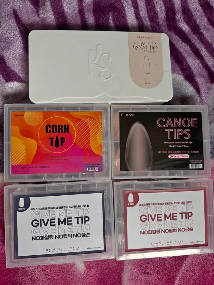 Premium Korean & Kiara Sky Soft Gel Tips (5 Box Lot)
