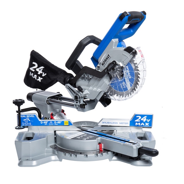 NEW Kobalt Miter Saw Cordless 24V Max 7 1/4-in 5100 RPM