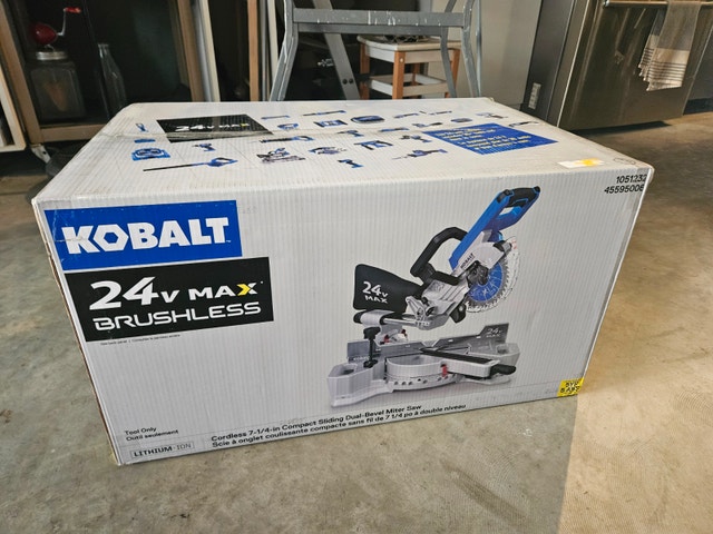 NEW Kobalt Miter Saw Cordless 24V Max 7 1/4-in 5100 RPM - photo 2