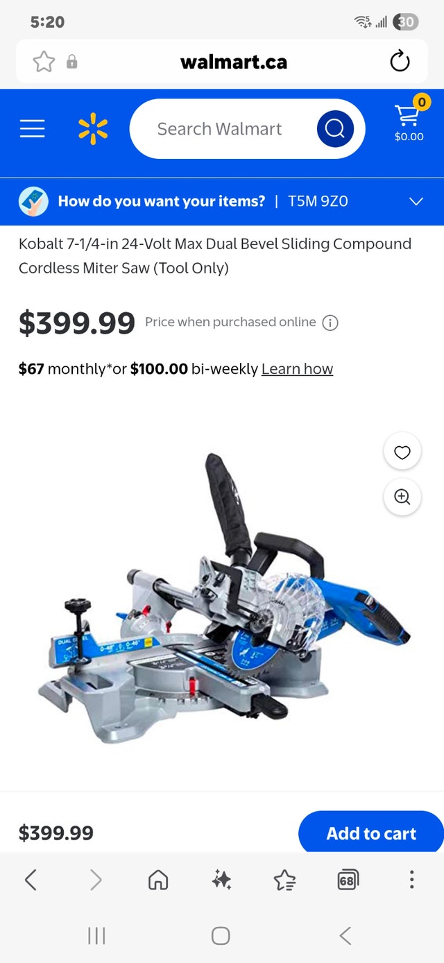 NEW Kobalt Miter Saw Cordless 24V Max 7 1/4-in 5100 RPM - photo 3