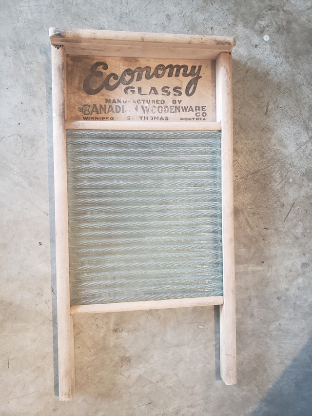 Vintage Wooden Washboard