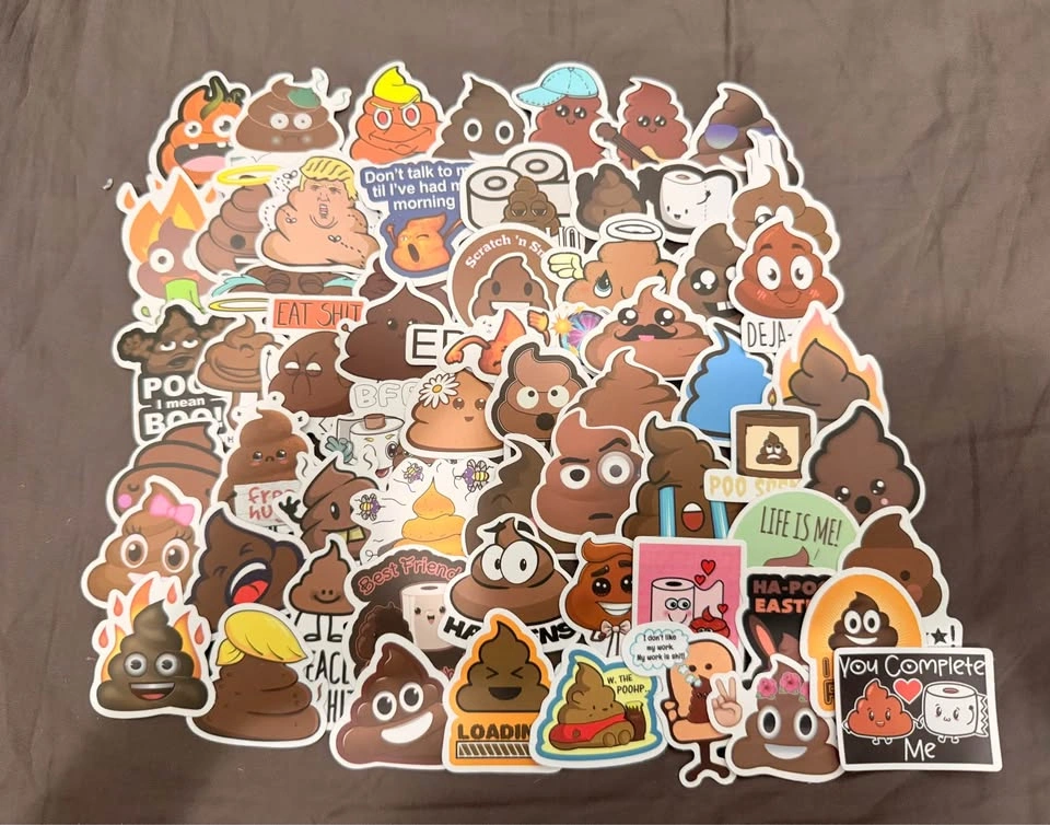Funny Poop Stickers 50pcs - photo 2