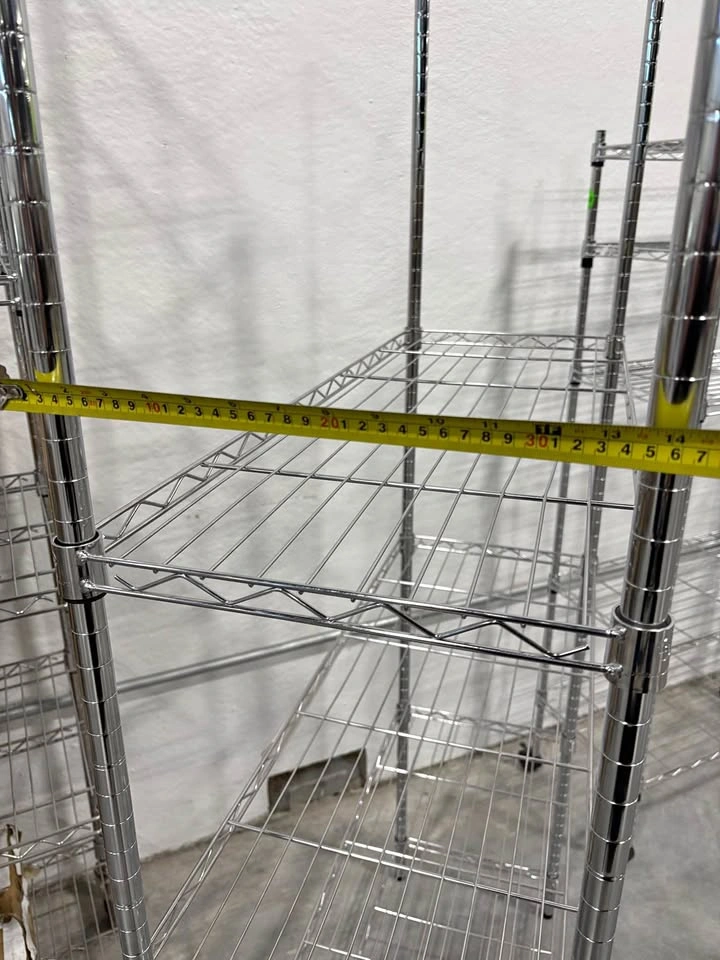 Chrome Wire Shelving Unit