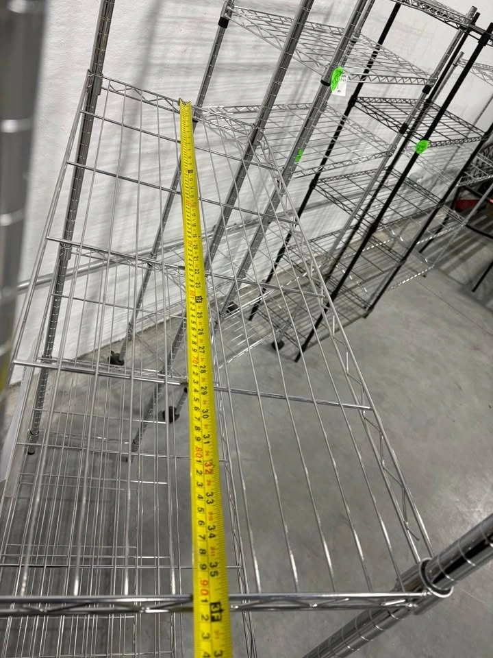 Chrome Wire Shelving Unit - photo 2
