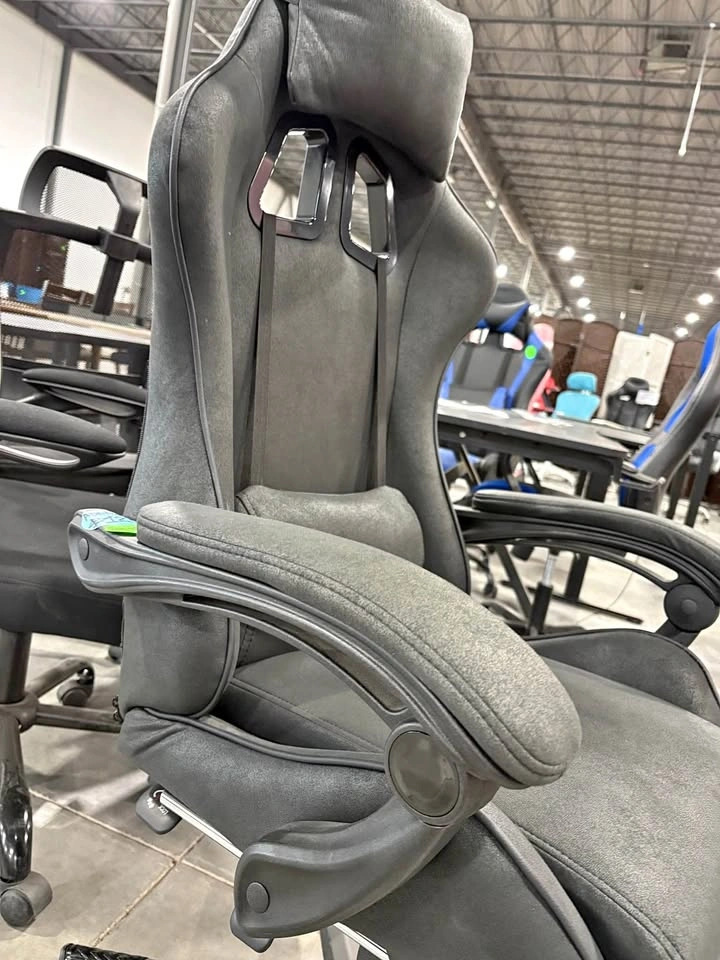 Black Suede Gaming Chair