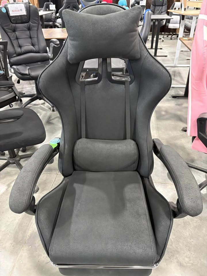Black Suede Gaming Chair - photo 2