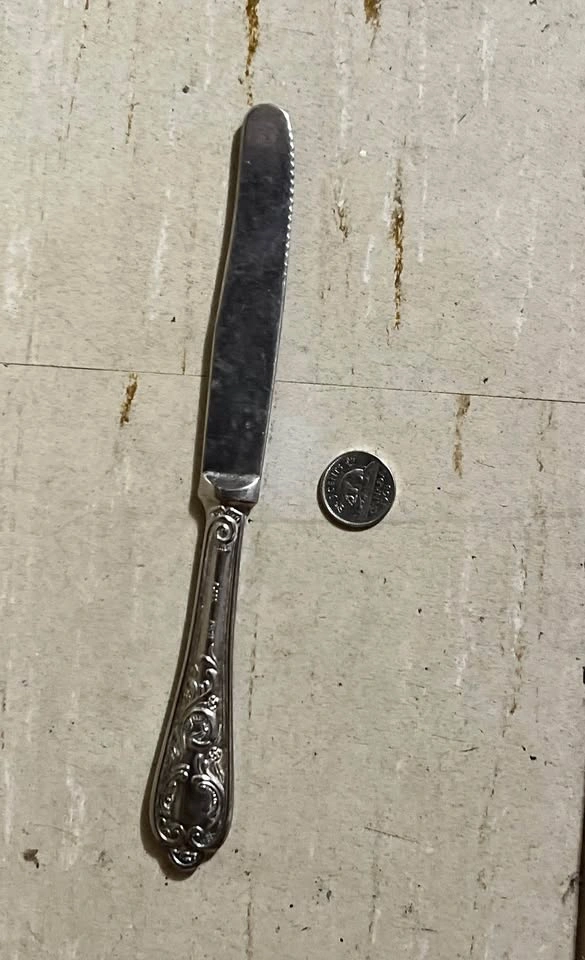 Vintage 800 Silver Set of 6 Italy Knives Please Read Description - photo 2