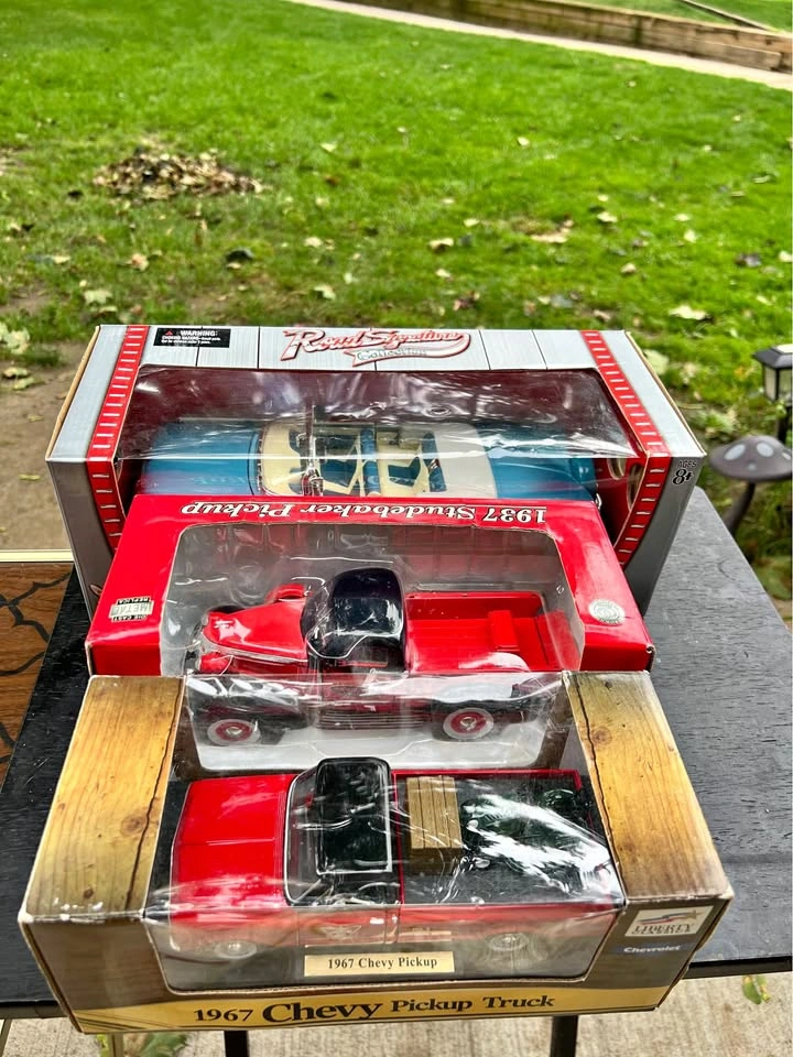 3 Vintage Diecast Collectible Cars/Trucks – Boxed