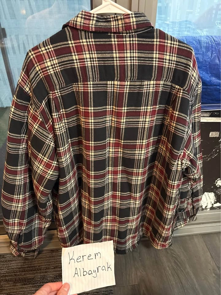 Red and White Wool Flannel - photo 2
