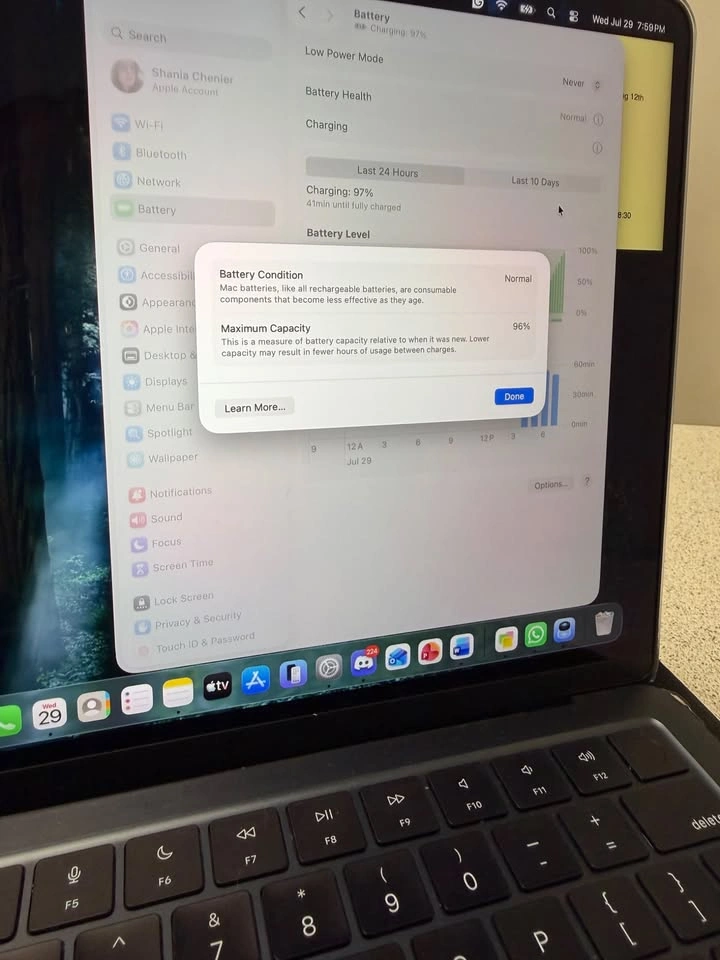 MacBook Air M2 2022 13.6" Midnight Mint Condition - photo 3