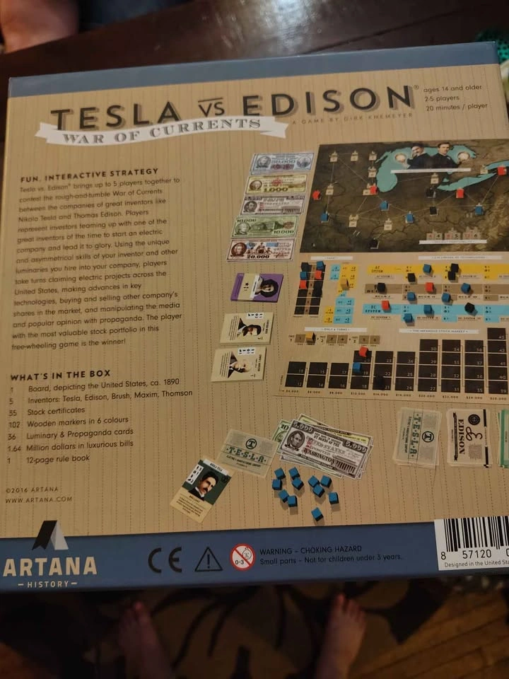 Tesla Vs Edison: War of Currents - Board Game - photo 2