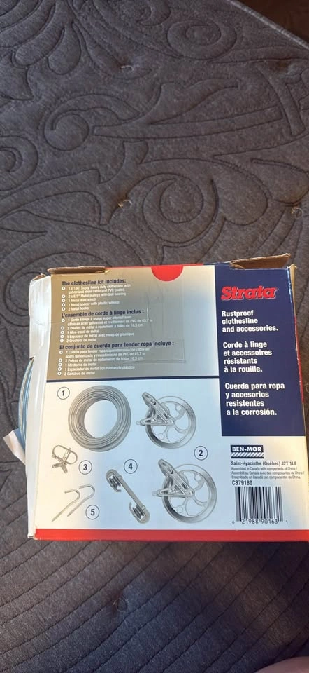 Strata 150 ft Super Heavy Duty Clothesline Kit - photo 3