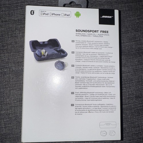 Bose SoundSport Free Wireless Bluetooth In-Ear Earbuds Blue - photo 2