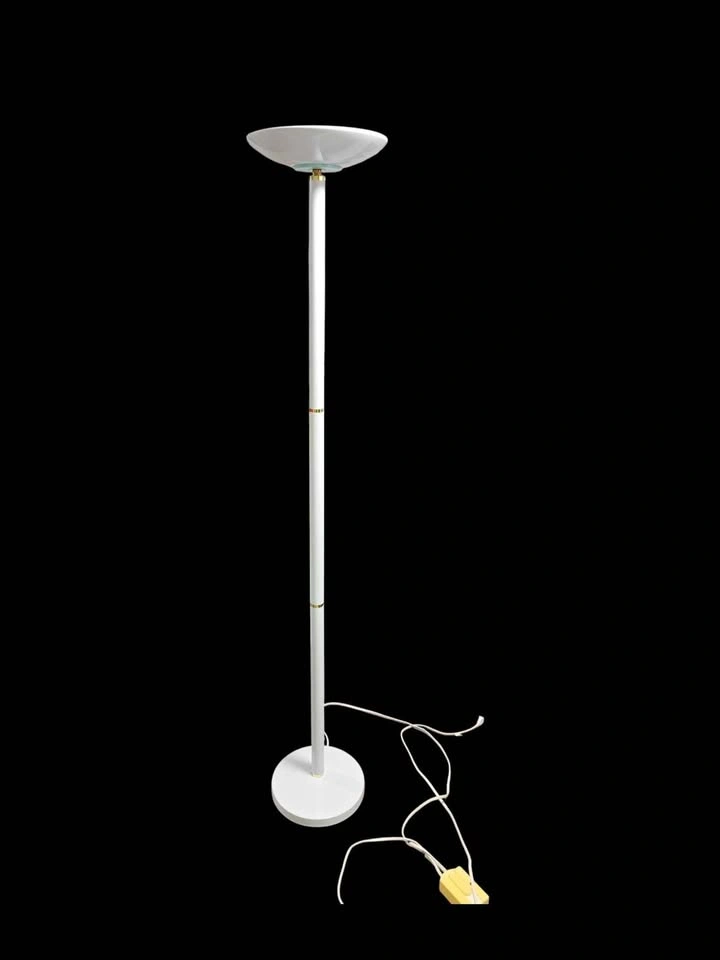 Vintage Rare 90's Torchiere Metal Floor Lamp