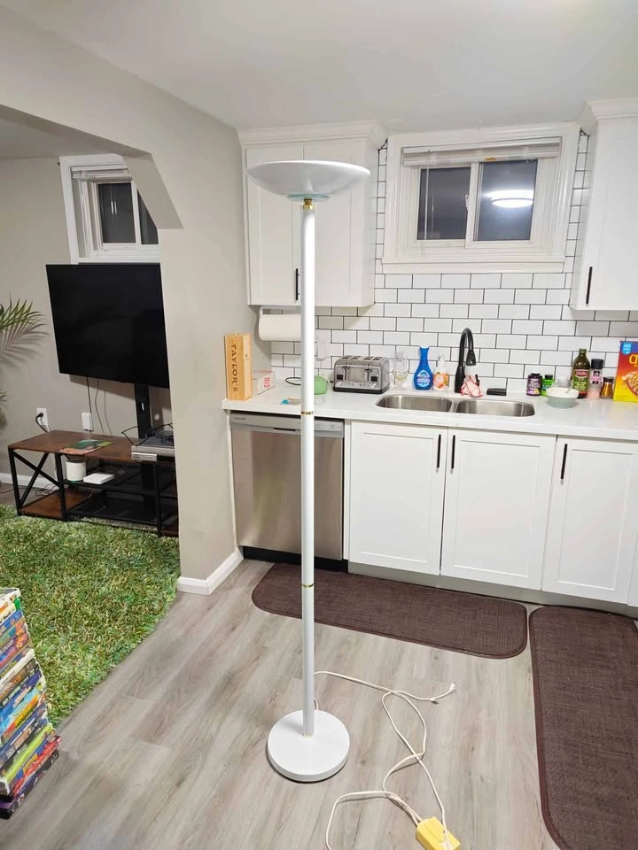 Vintage Rare 90's Torchiere Metal Floor Lamp - photo 3