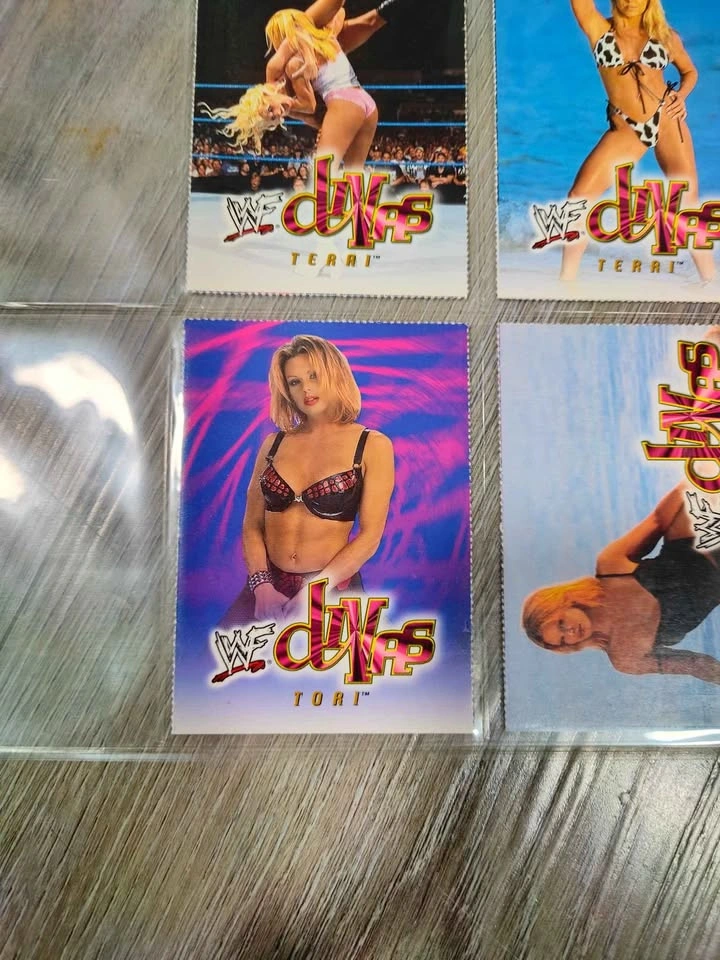 Vintage Rare 2001 WF Fleer Wrestling Divas Trading Cards x6 - photo 2