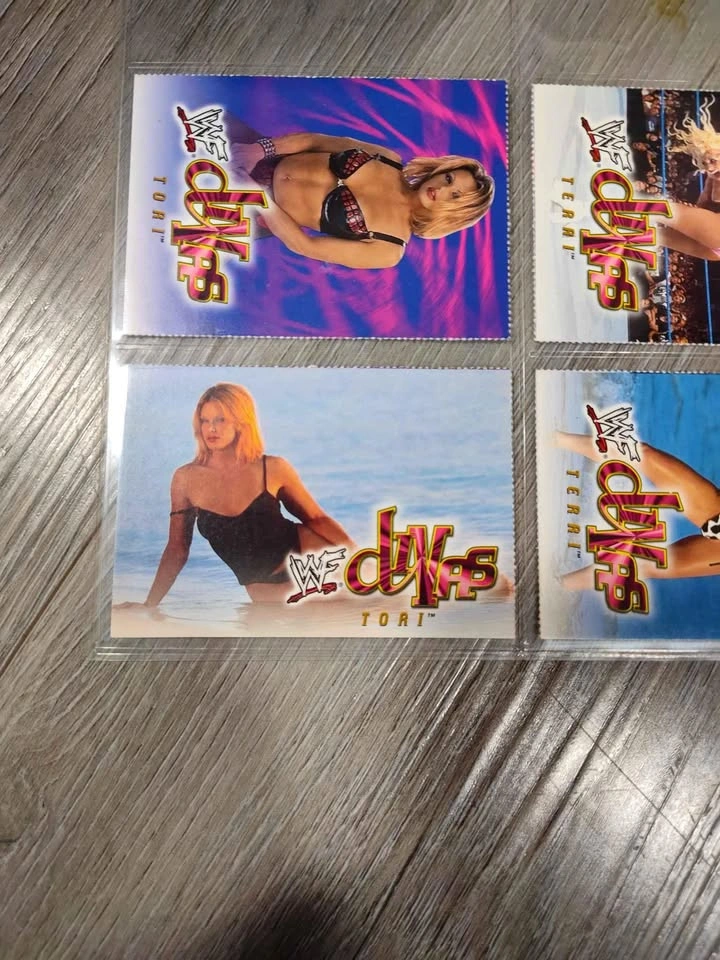 Vintage Rare 2001 WF Fleer Wrestling Divas Trading Cards x6 - photo 3