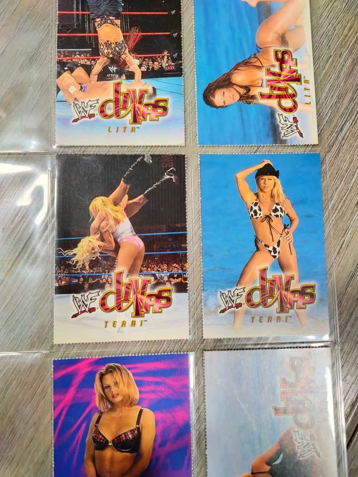 Vintage Rare 2001 WF Fleer Wrestling Divas Trading Cards x6 - photo 5