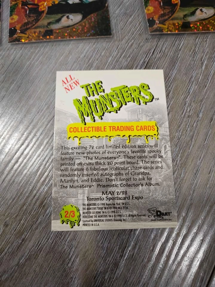 Vintage Rare 1998 The Munsters Exclusive Promo Trading Cards x37 - photo 4