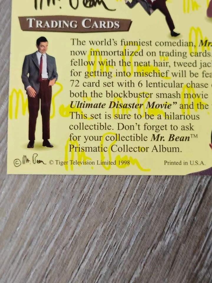Vintage Rare 1998 Mr.Bean Exclusive Promo Trading Cards x40 - photo 5