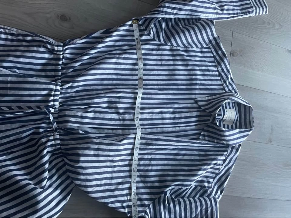 Sézane Laryssa Jumpsuit, ecru with blue stripes, XS - FR 34 - photo 4