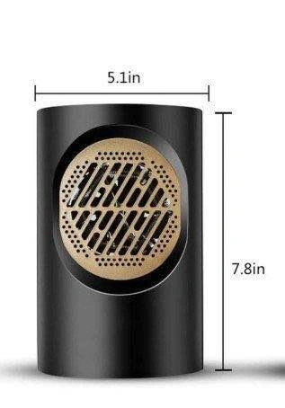 Black Compact Personal Space Heater - photo 2