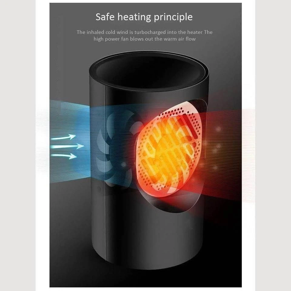 Black Compact Personal Space Heater - photo 3
