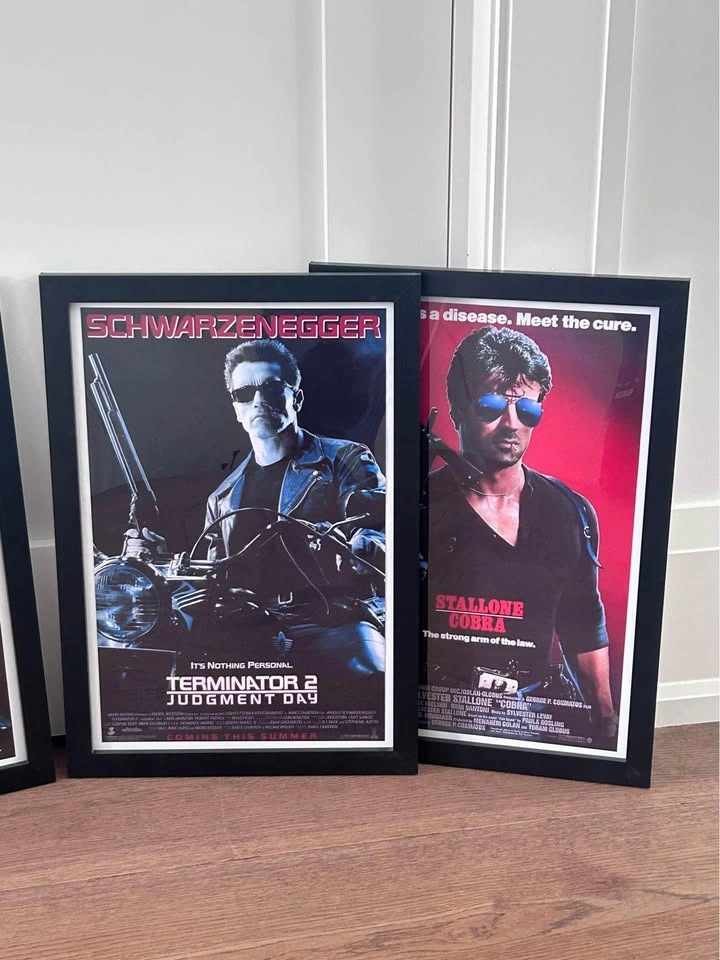 Framed Classic Action Movie Posters – Schwarzenegger & Stallone - photo 3