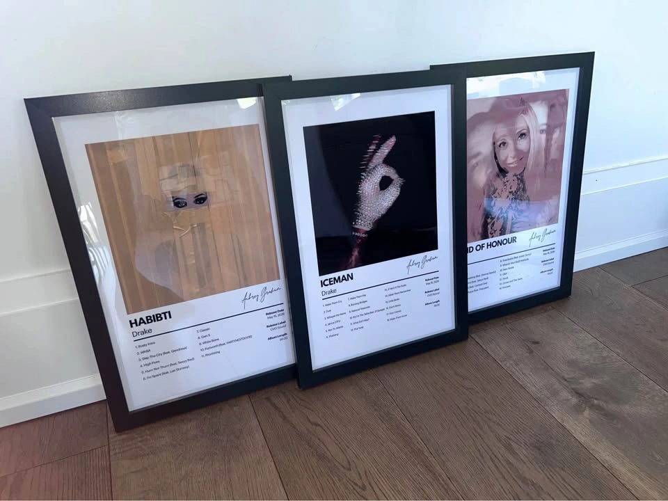 Every Drake Album Framed Posters - photo 5