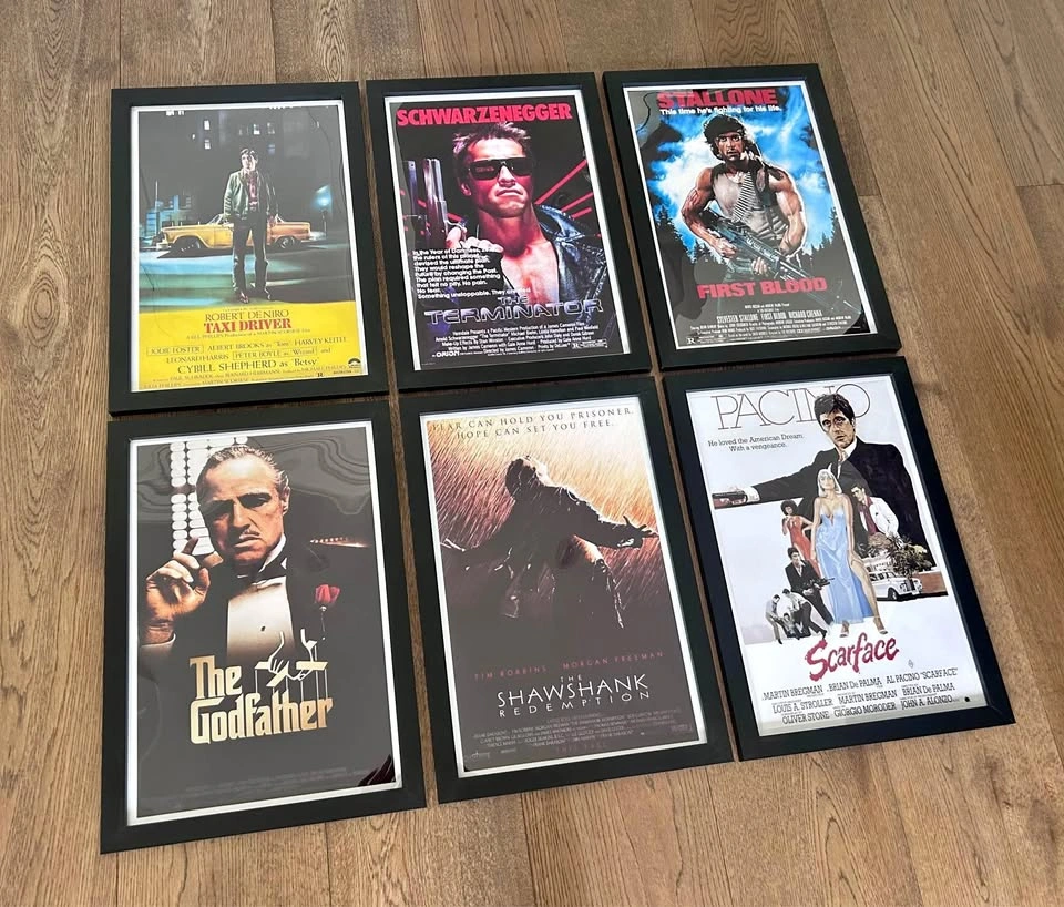 Vintage Movies Framed Posters