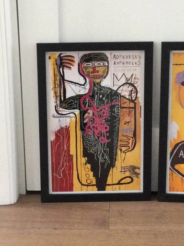 Framed Basquiat - Style Abstract Art Posters - photo 2