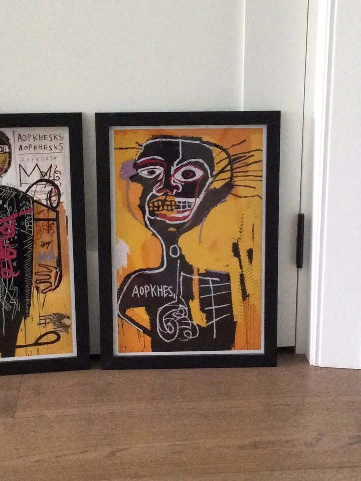 Framed Basquiat - Style Abstract Art Posters - photo 3