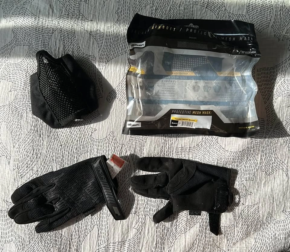 Airsoft protective gear (goggles, mask, gloves) - photo 3