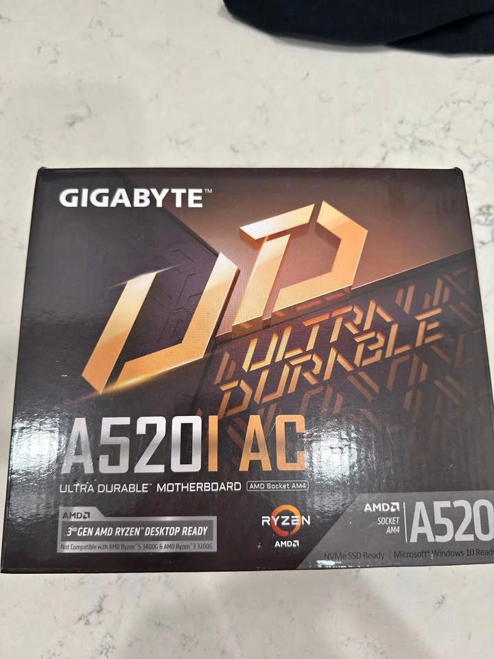 Gigabyte A520I AC Motherboard (Mini-ITX, AM4)