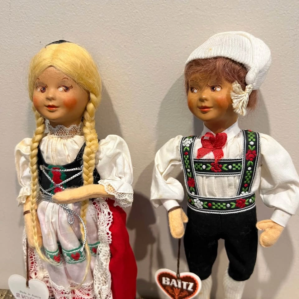 Vintage Baitz Austrian Costume Dolls (23cm Tall) - photo 5