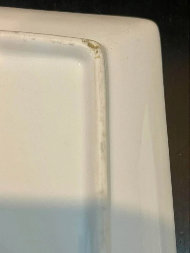 Set of 2 White Rectangular Ceramic Serving Platters 2 for $5 - photo 2