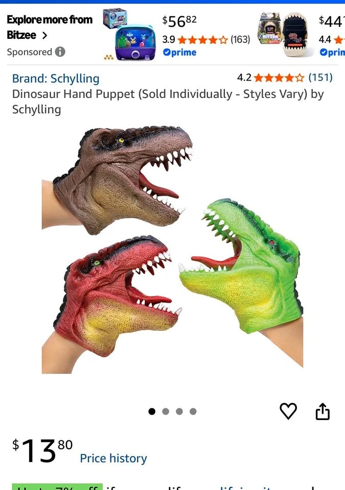 Dino Hand Puppet