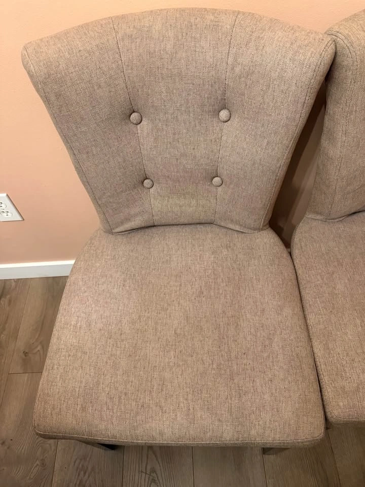 Two grey upholstered chairs - photo 3
