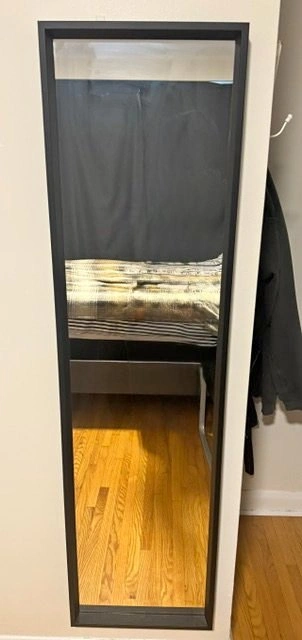 IKEA NISSEDAL Full Length Wall Mirror - Black (40x150 cm)
