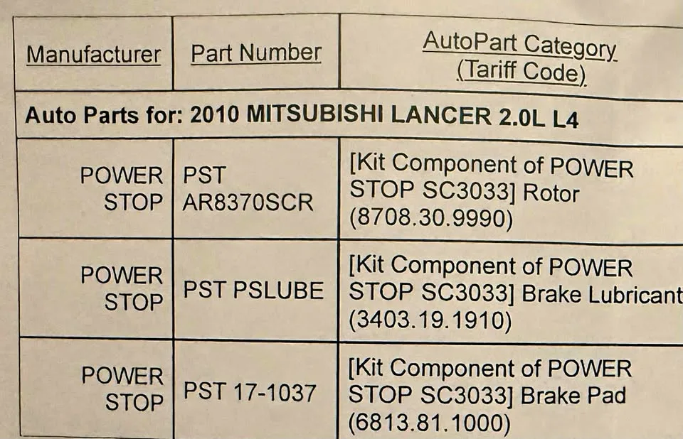 2010 Mitsubishi Lancer Powerstop Rear Brakes thumbnail