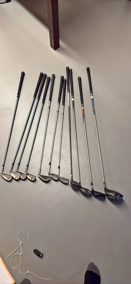Golden bear and Titleist set