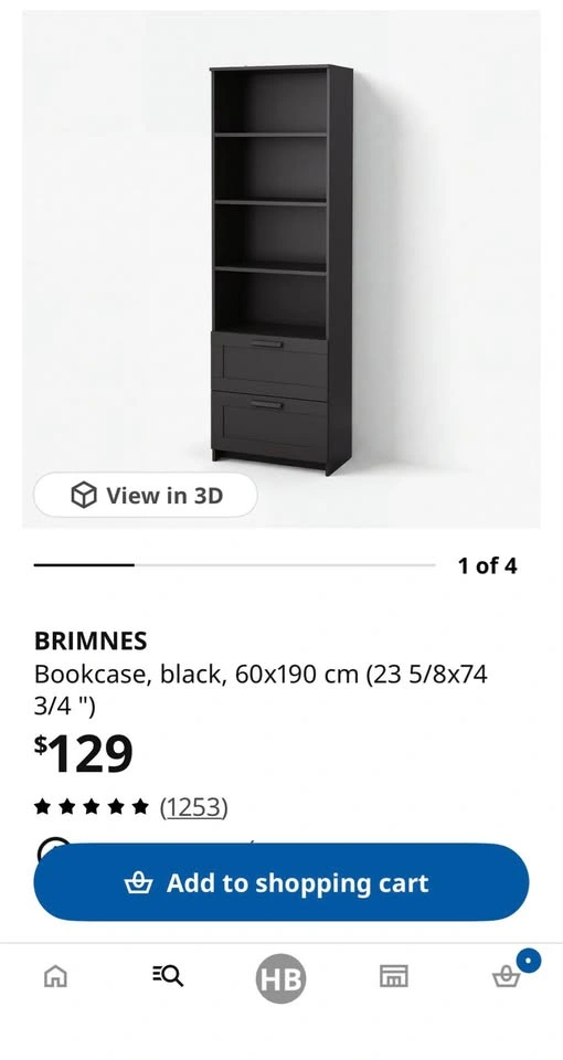 Ikea Brimnes Bookcase (two available) - photo 3
